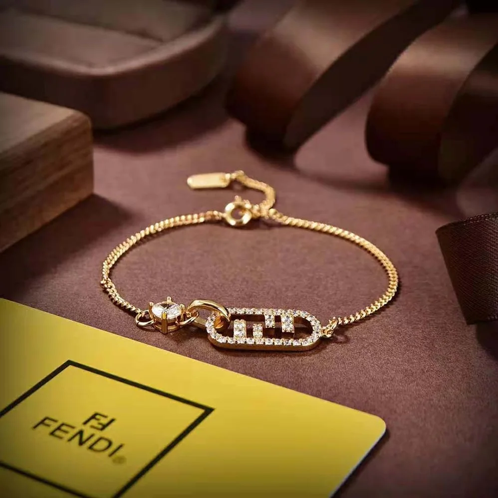Fendi O'Lock Bracelet Gold for Women in Colored