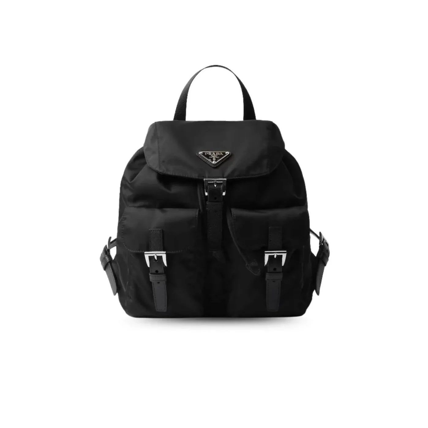 Prada Small Re in Nylon Backpack Black Prada Small Re in Nylon Backpack Black