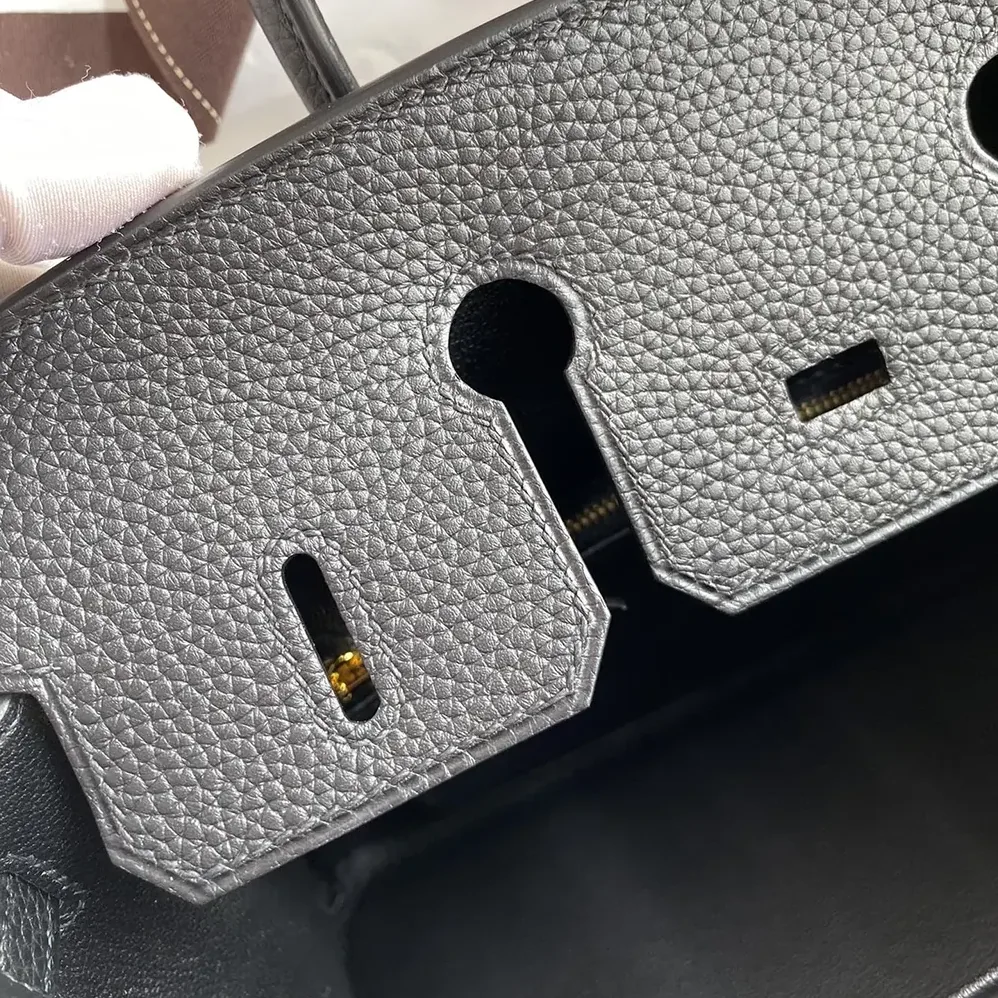 Hermes Birkin 30 Bag in Epsom Leather with Gold Hardware in Black/Gold
