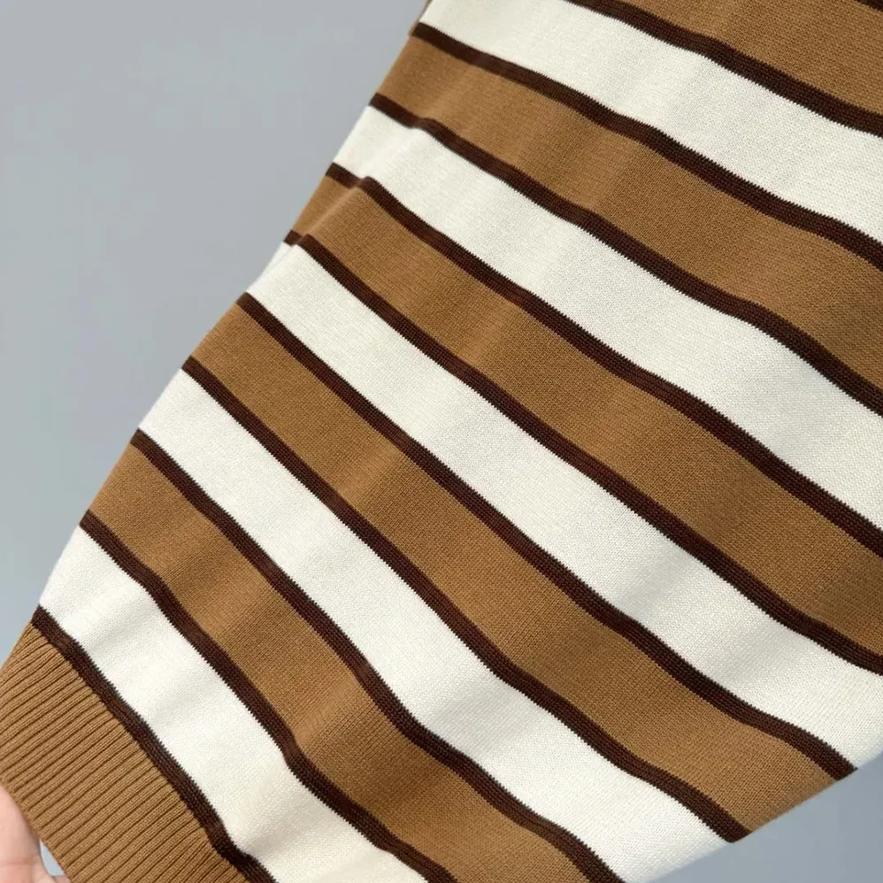 Prada Short for Women in sleeved Striped Cotton Cardigan