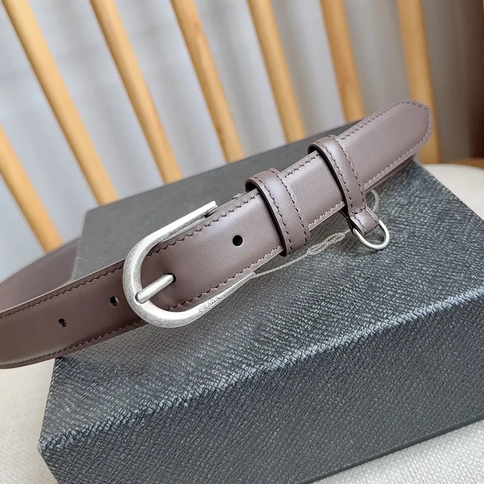 Prada Antiqued Leather Belt for Women