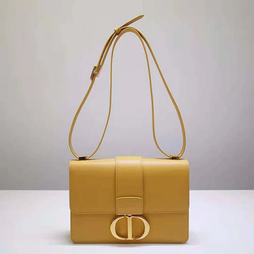 Dior 30 Montaigne Bag Box Calfskin for Women in Yellow Dior 30 Montaigne Bag Box Calfskin for Women in Yellow