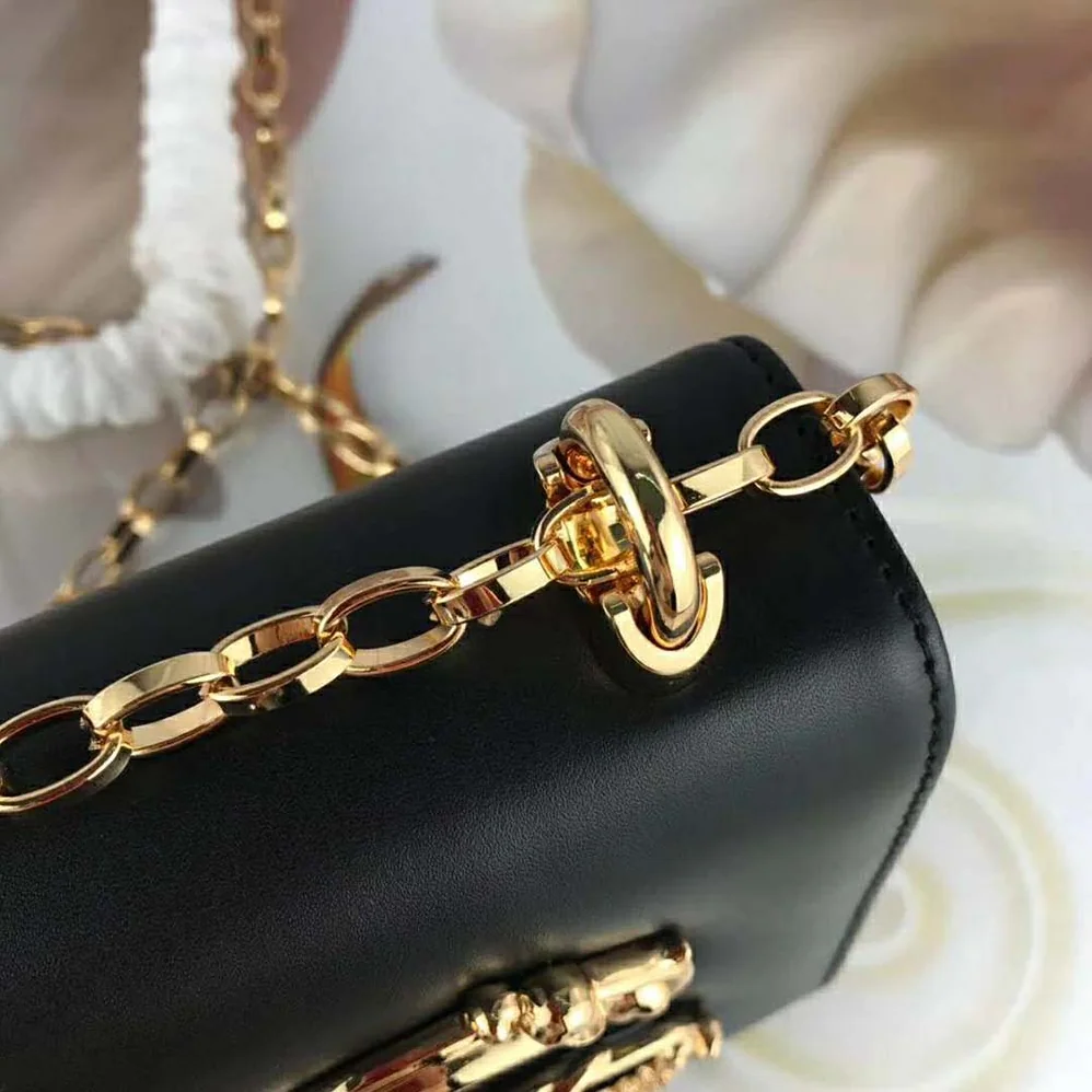 Dolce Gabbana D&G DG Girls Shoulder Bag Nappa Leather for Women in Black Dolce Gabbana D&G DG Girls Shoulder Bag Nappa Leather for Women in Black