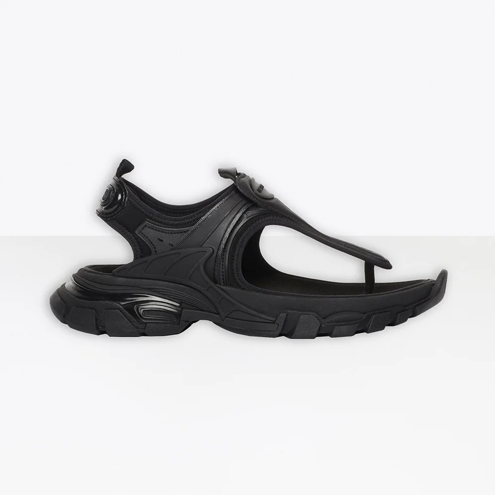 Balenciaga Track Thong in Black Neoprene and Rubber for Women