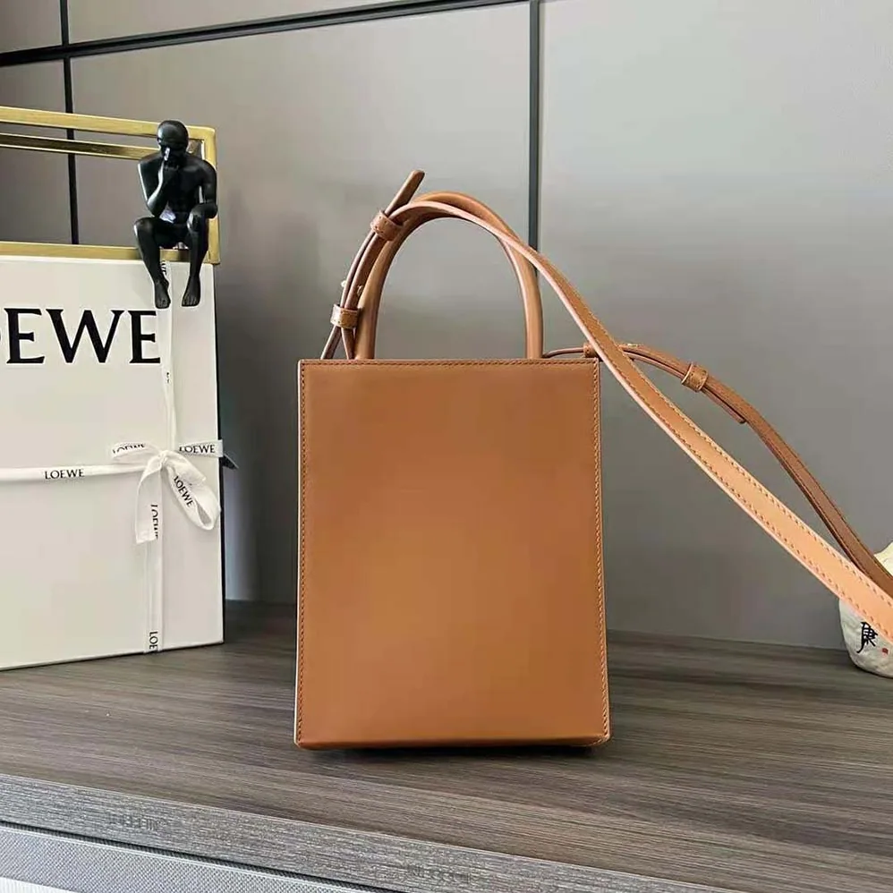 Loewe Standard A5 Tote in Sleek Calfskin for Women in Tan