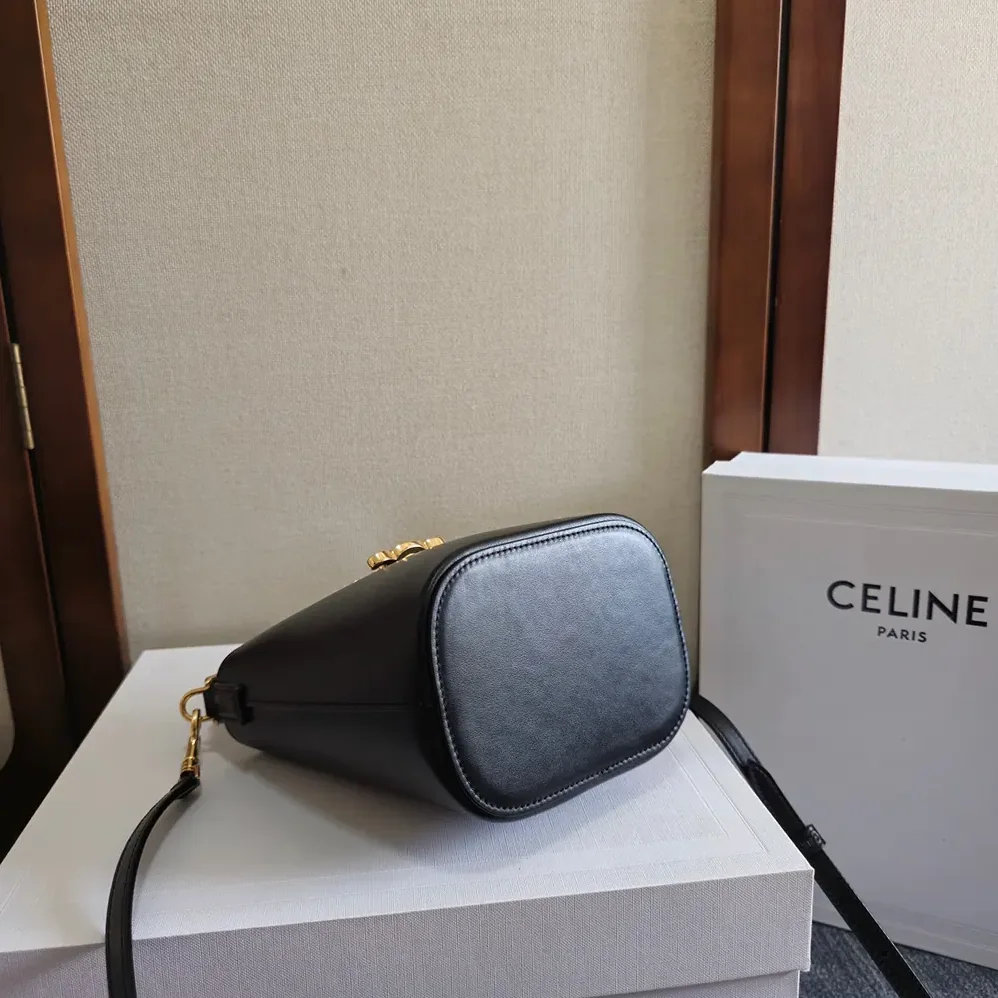 Celine Small Bucket Louise in Smooth Calfskin for Women in Black Celine Small Bucket Louise in Smooth Calfskin for Women in Black
