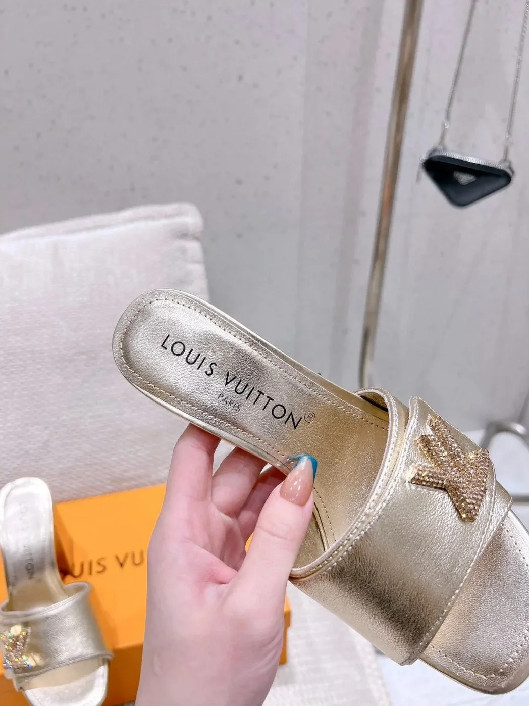 Louis Vuitton Shake Mule Gold Louis Vuitton Shake Mule Gold