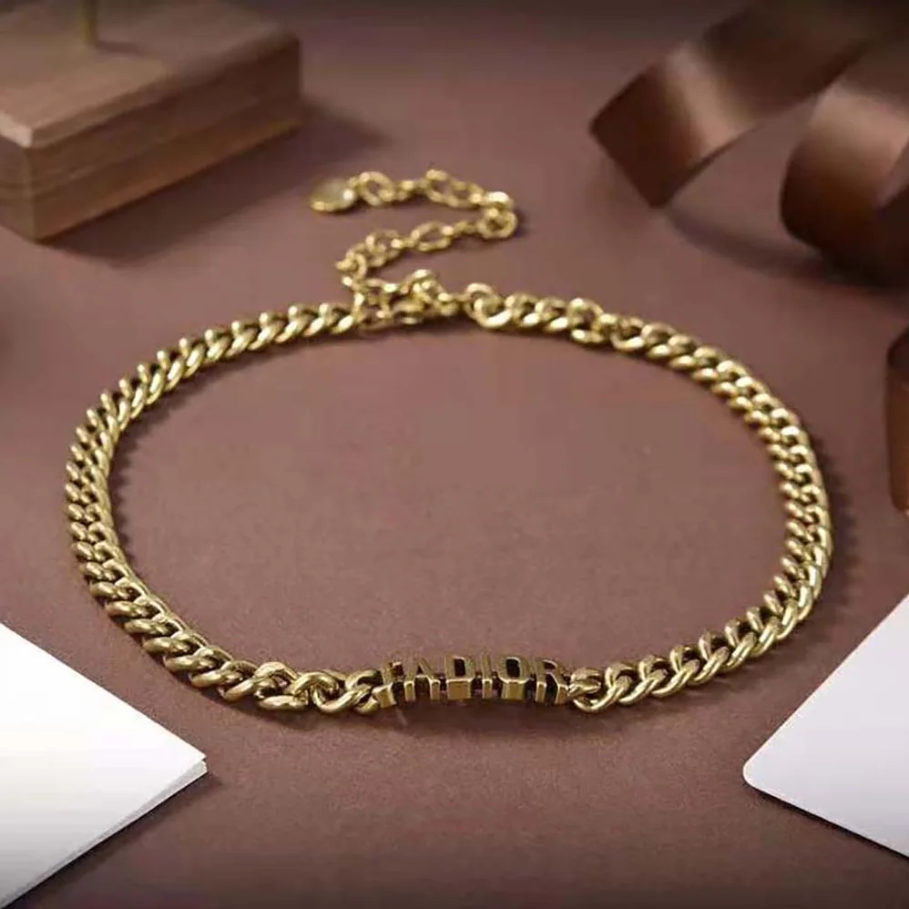 Dior J Adior Bracelet Antique Gold for Women in Finish Metal Dior J Adior Bracelet Antique Gold for Women in Finish Metal