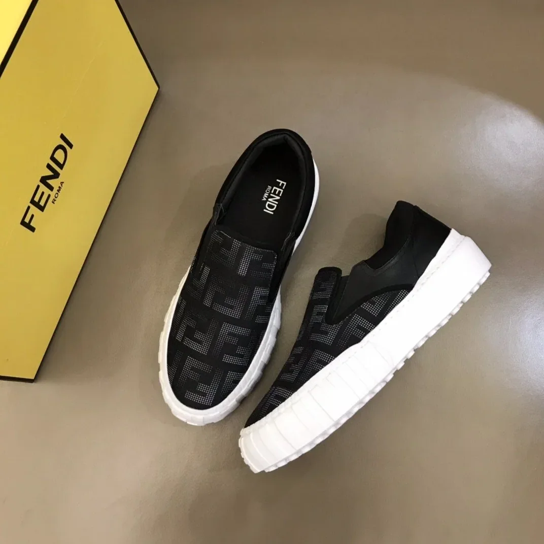Fendi Force Slip On Sneakers Black 7E1454AD77F13RZ