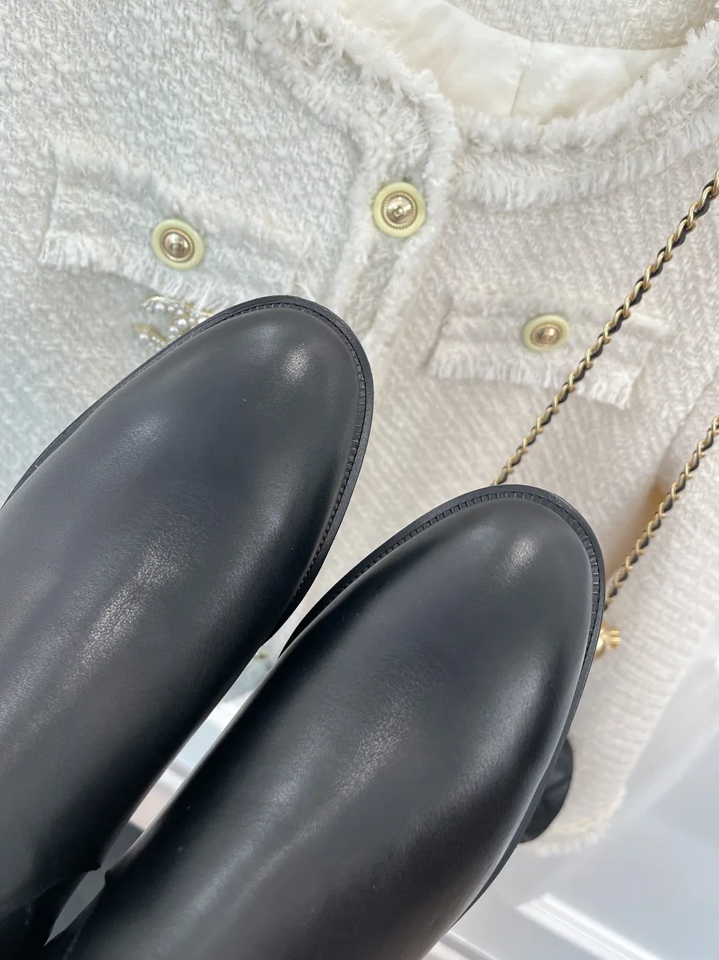 Chanel Ankle Boots With Chain Black / Chanel Ankle Boots With Chain Black /