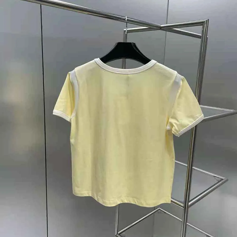 Celine 16 Boxy T-shirt in Cotton Jersey for Women in Yellow Celine 16 Boxy T-shirt in Cotton Jersey for Women in Yellow