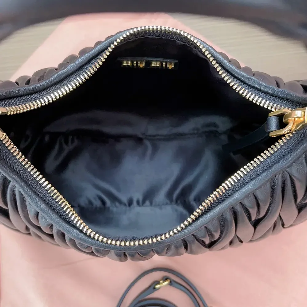 Miu Miu Wander Matelassé Nappa Leather Hobo Bag for Women
