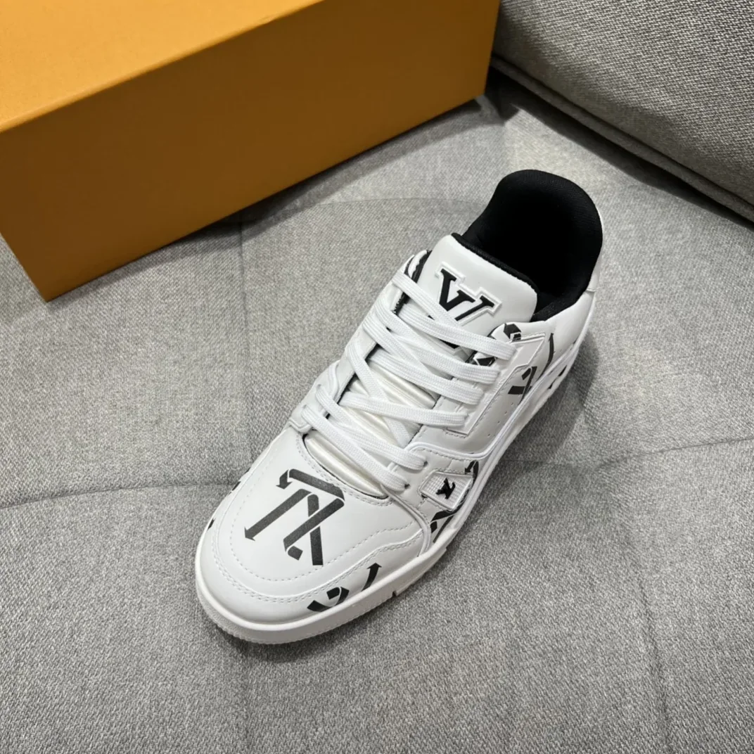 Louis Vuitton LV Trainer Sneaker Black LV 1AAGY7 Louis Vuitton LV Trainer Sneaker Black LV 1AAGY7