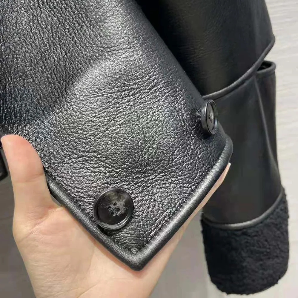 Loewe Deconstructed Jacket in Shearling for Women in Black Loewe Deconstructed Jacket in Shearling for Women in Black