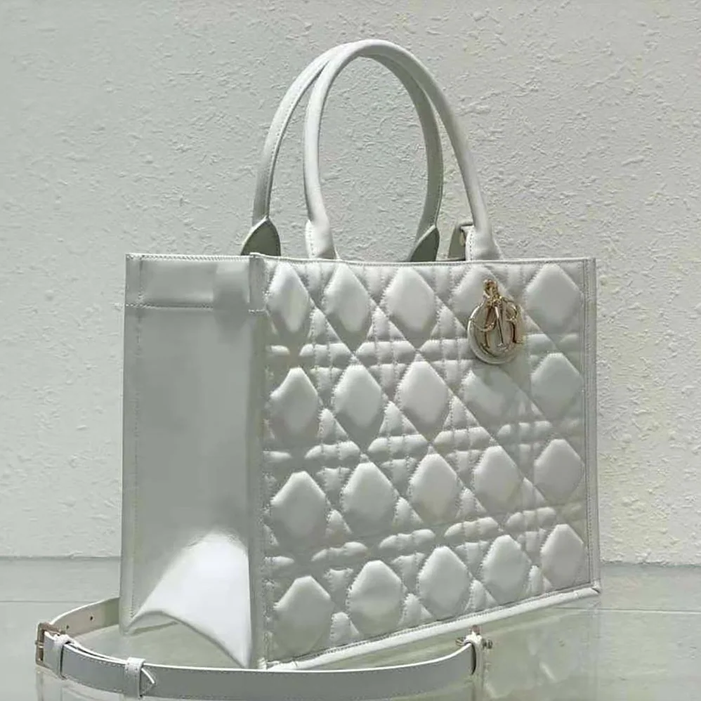 Dior Medium Dior Book Tote Latte Macrocannage Calfskin for Women Dior Medium Dior Book Tote Latte Macrocannage Calfskin for Women