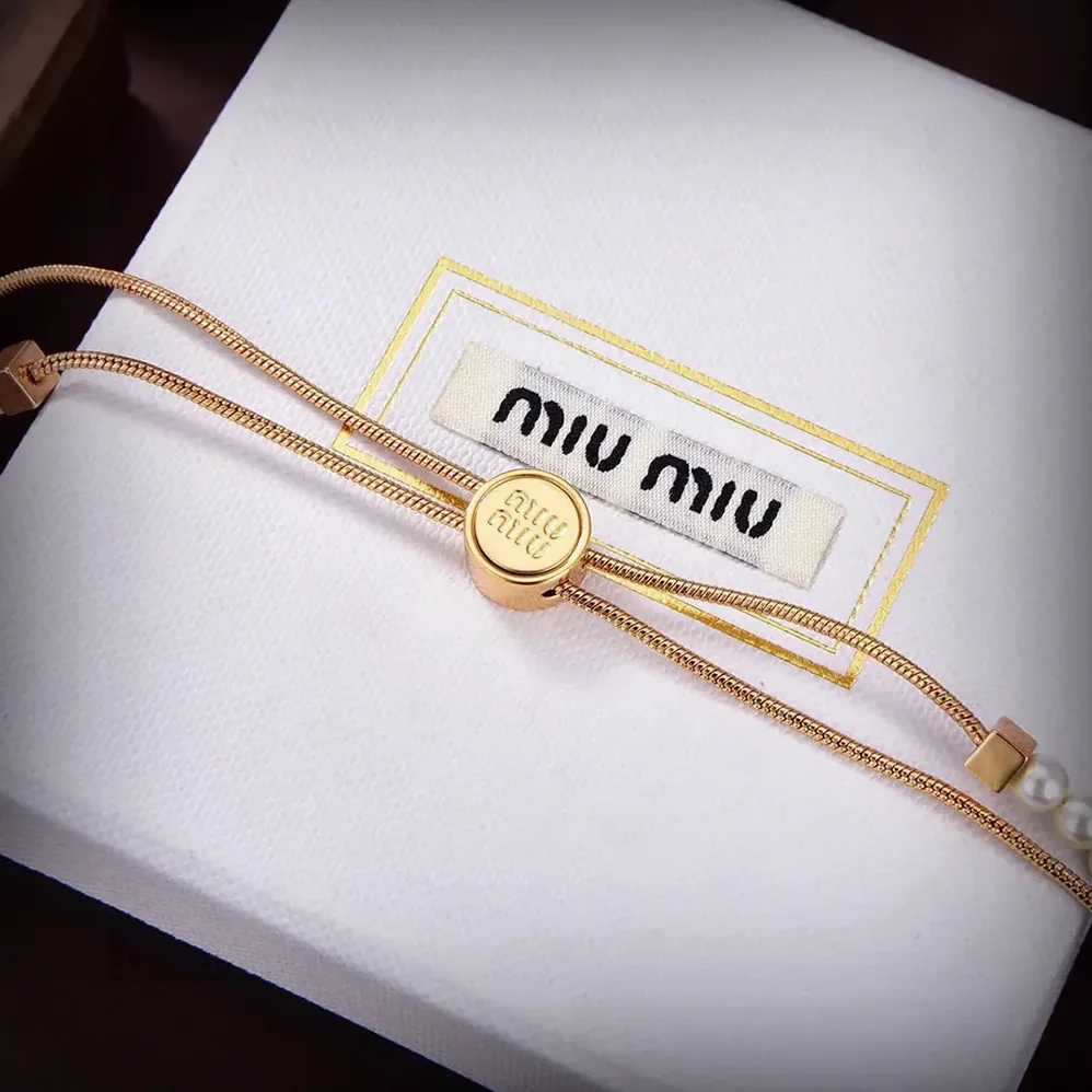 Miu Miu Metal Choker with Artificial Pearls for Women Miu Miu Metal Choker with Artificial Pearls for Women