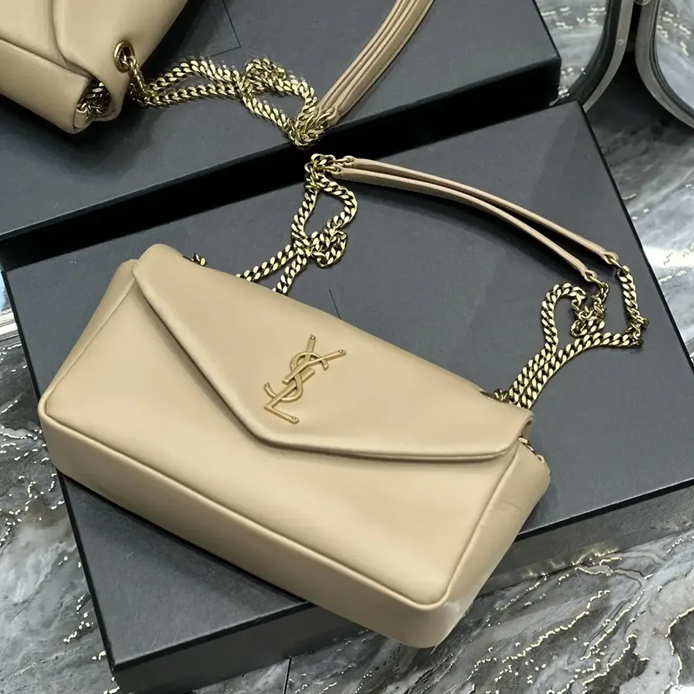 Saint Laurent YSL Calypso in Plunged Lambskin for Women