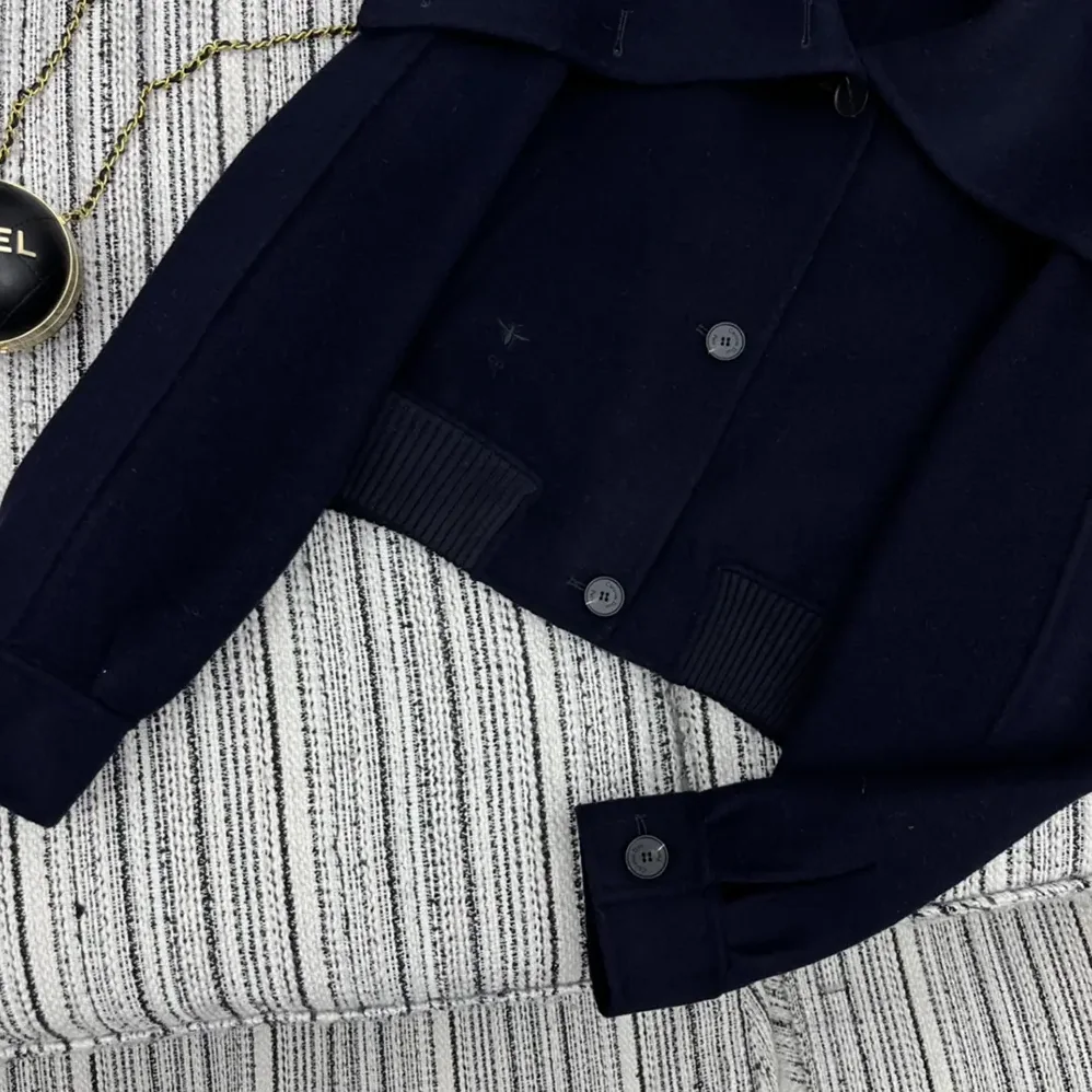 Dior Bomber Jacket with Oversized Collar for Women Dior Bomber Jacket with Oversized Collar for Women