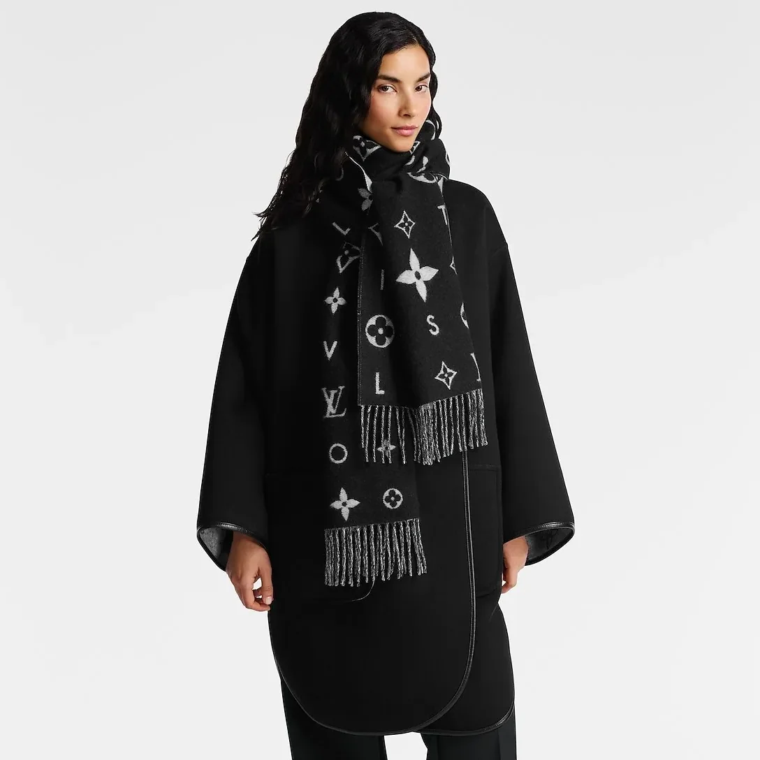 Louis Vuitton Reykjavik 2.0 Scarf Black /