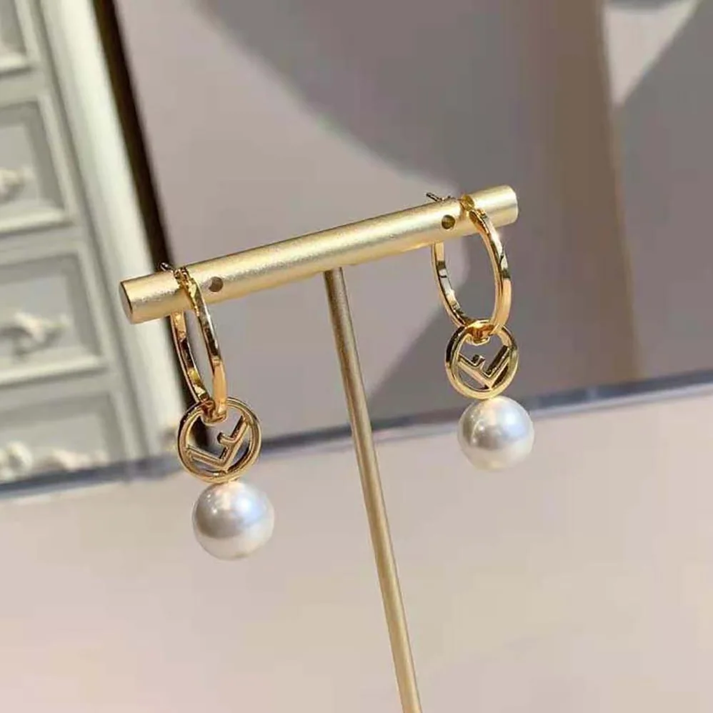 Fendi F Is Fendi Earrings Gold for Women in coloured