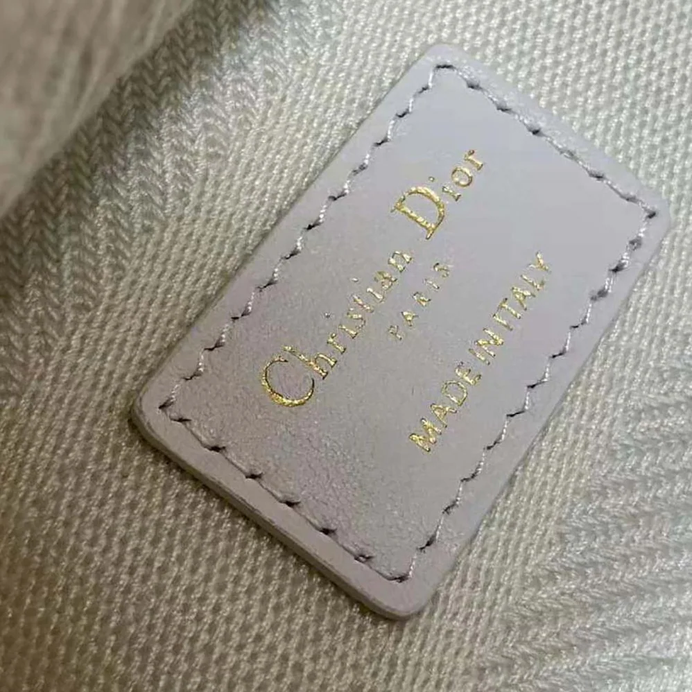 Dior Medium Lady D-lite Bag White D-Lace Embroidery with 3D Macramé Effect for Women Dior Medium Lady D-lite Bag White D-Lace Embroidery with 3D Macramé Effect for Women