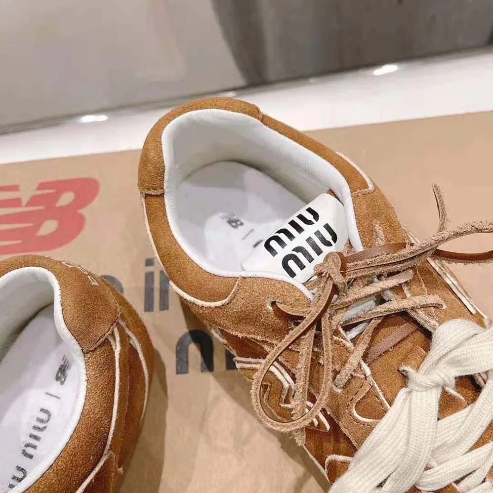 Miu Miu New Balance X Miu Miu 530 SL Suede Sneakers for Women in Brown Miu Miu New Balance X Miu Miu 530 SL Suede Sneakers for Women in Brown