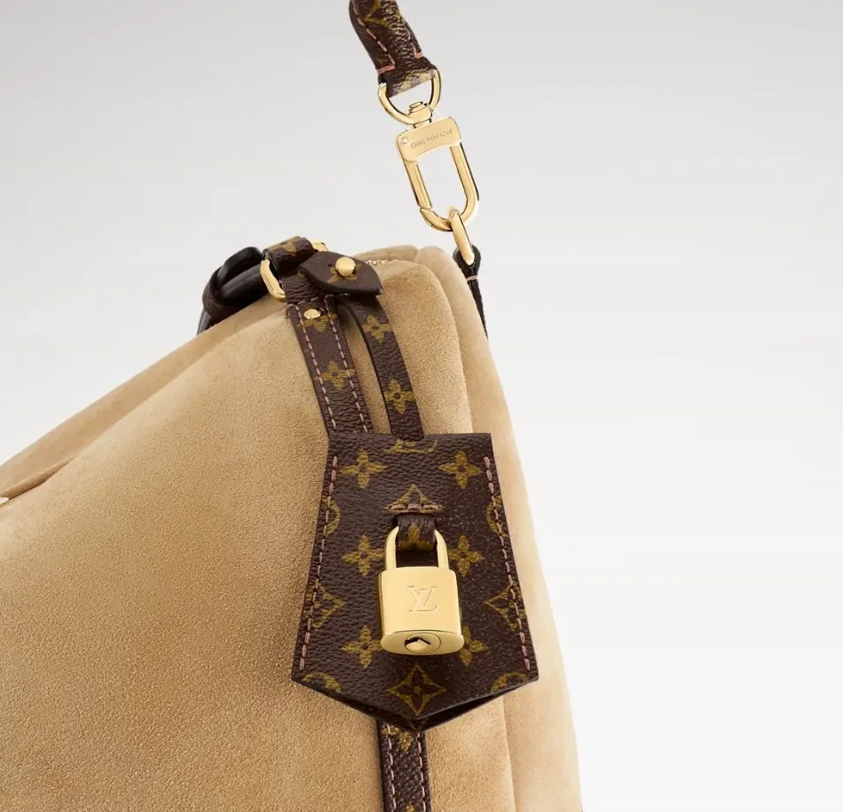Louis Vuitton Express MM Shoulder Bag in Hazelnut Gold Hardware