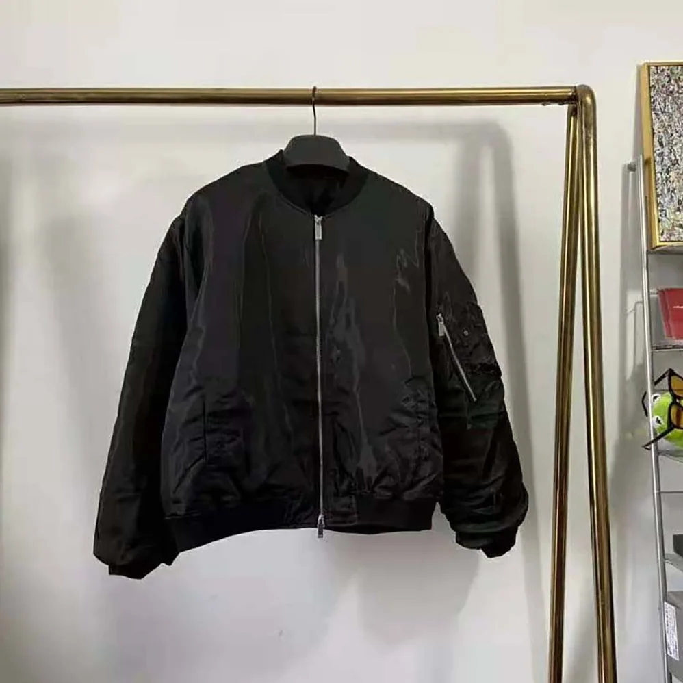Dior Peter Doig Bomber Jacket Black Technical Satin for Men Dior Peter Doig Bomber Jacket Black Technical Satin for Men