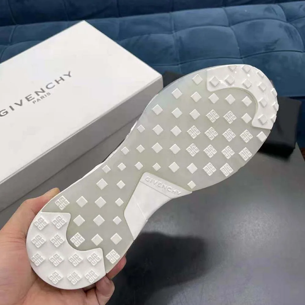 Givenchy Giv 1 Sneakers in Leather with Tag Effect Print for Men in White