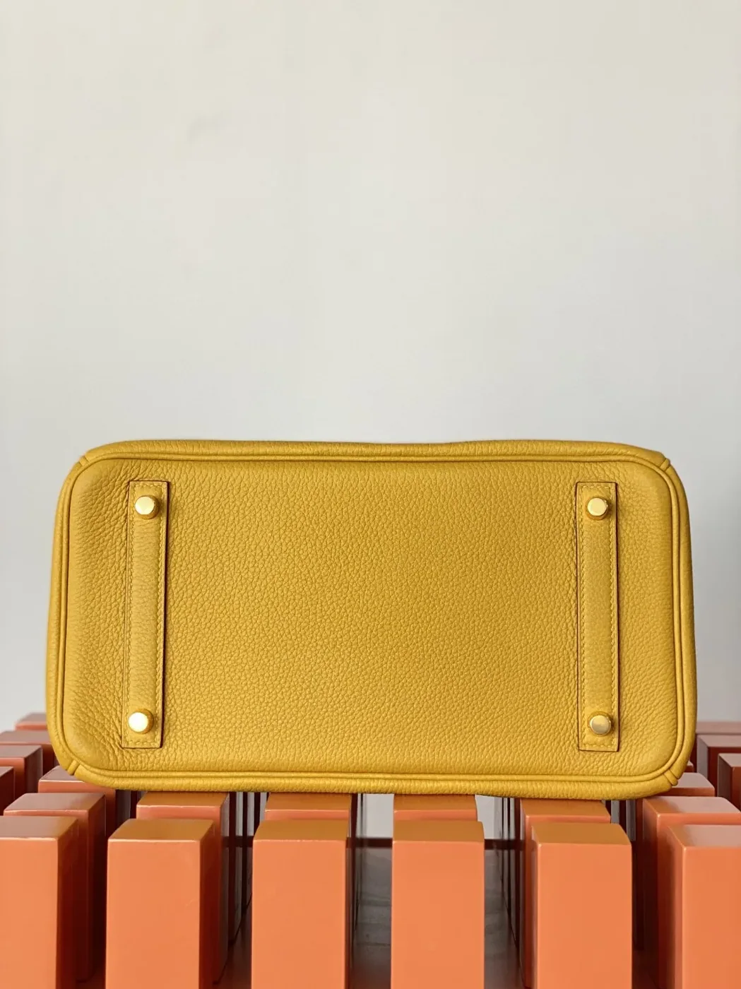 Hermes Birkin Top Handle Bag in Nata Yellow Gold Hardware
