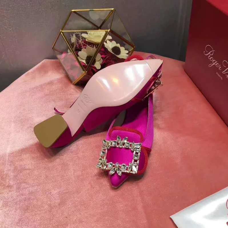 Roger Vivier Broche Vivier Sling Back Pumps 45mm Heel for Women