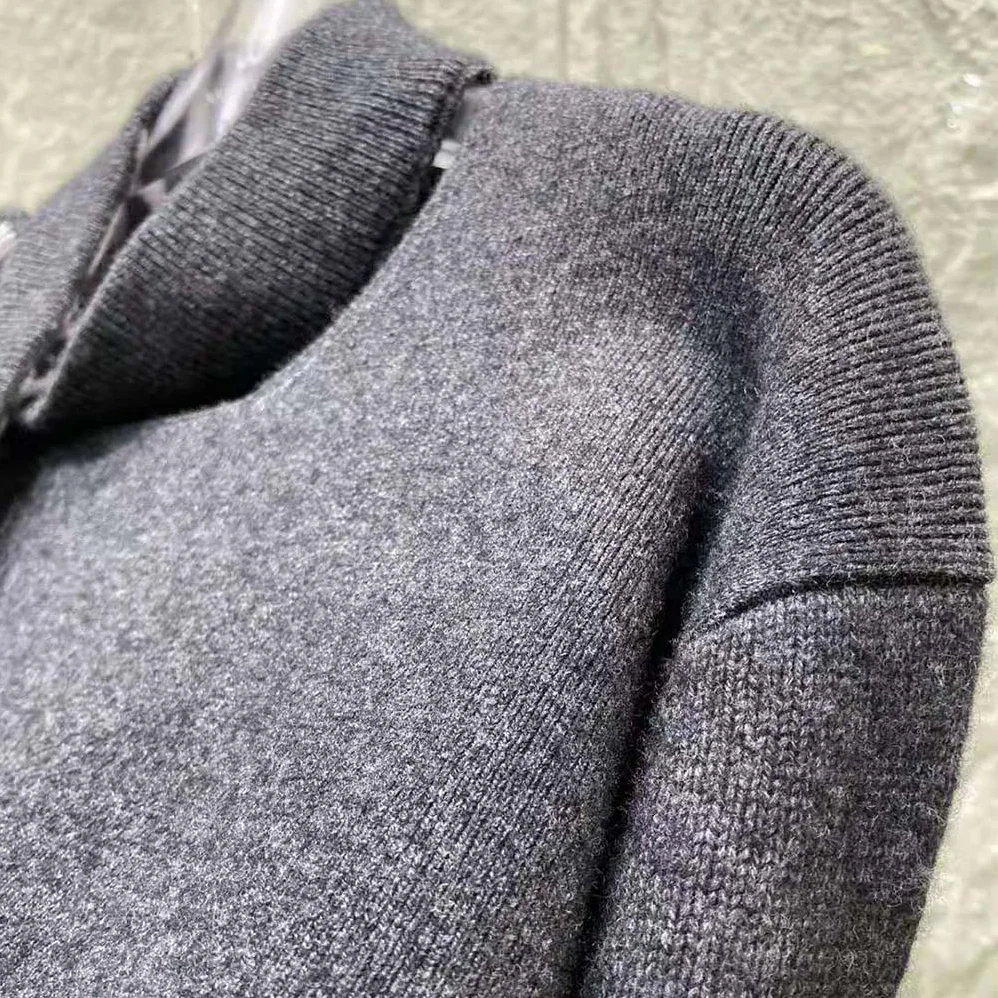 Fendi Sweater Gray Cashmere and Wool Pullover for Women