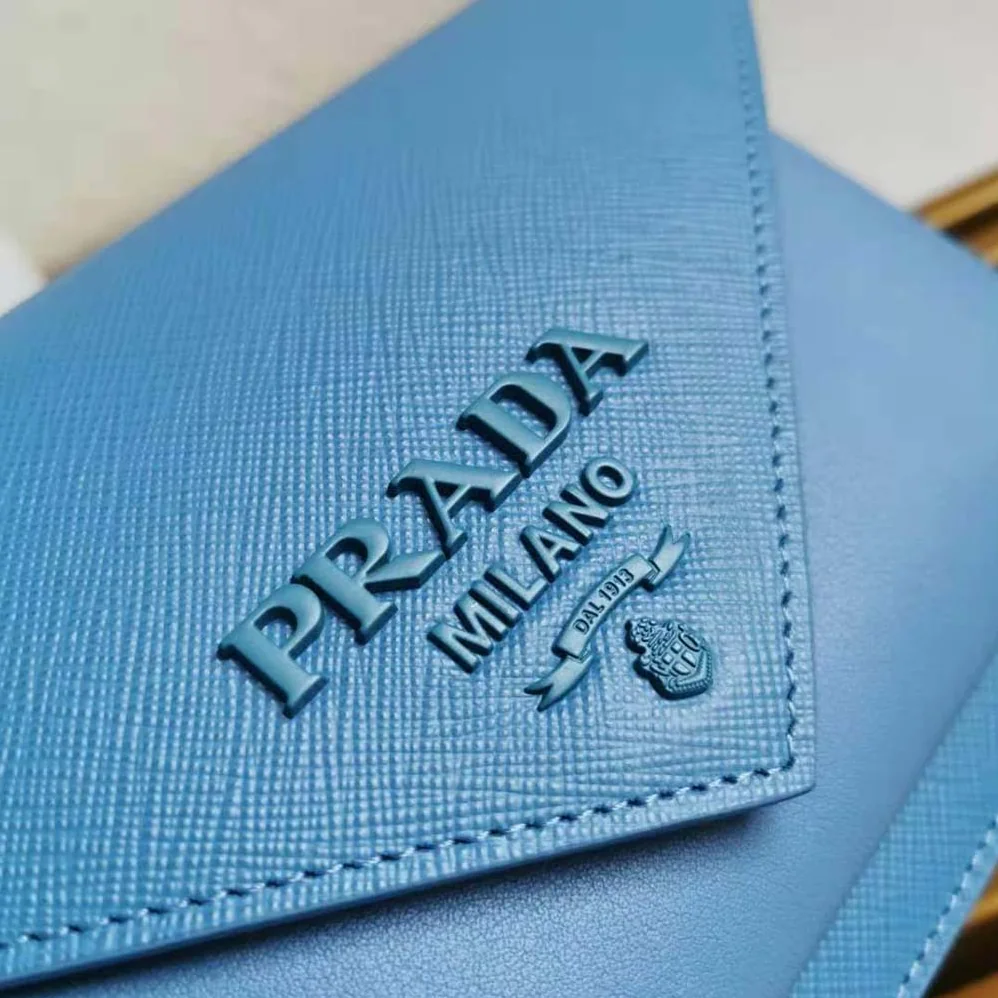 Prada Ladies Saffiano Leather Mini Bag in Blue Prada Ladies Saffiano Leather Mini Bag in Blue