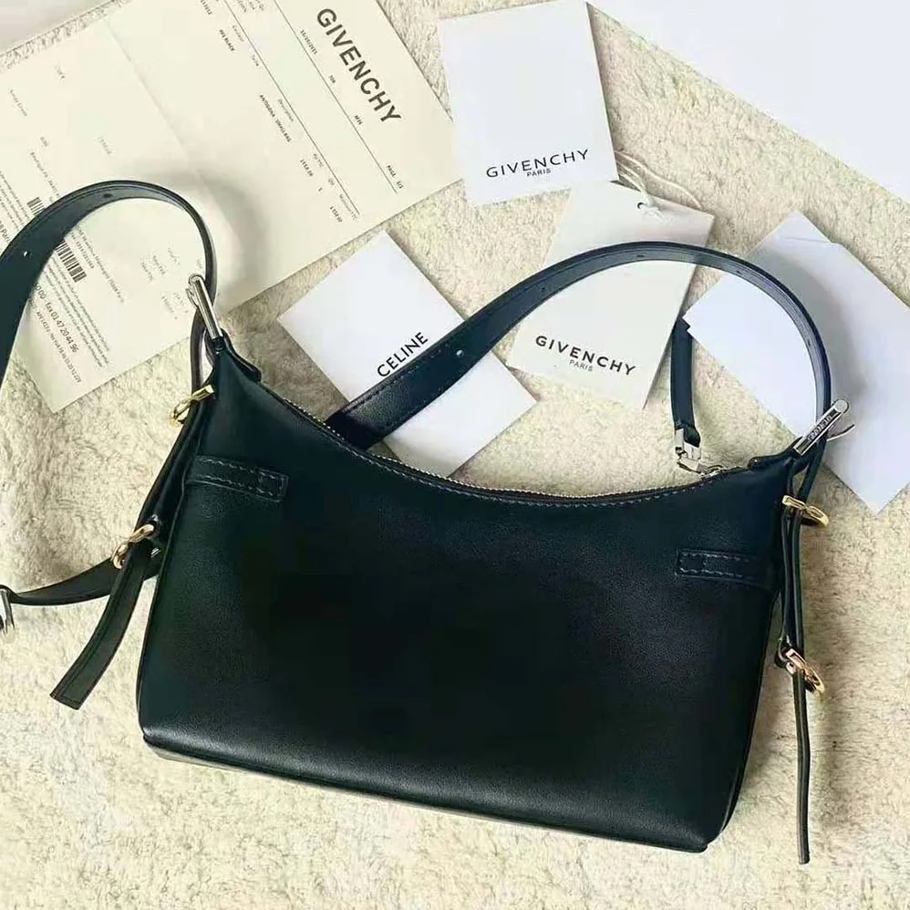 Givenchy Mini Voyou Bag in Leather for Women in Black Givenchy Mini Voyou Bag in Leather for Women in Black