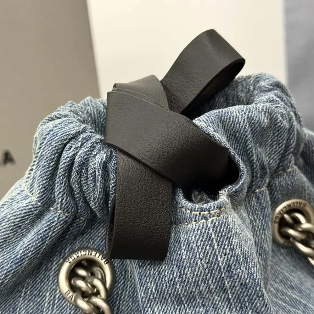 Balenciaga Crush Small Tote Bag Denim in Blue for Women Balenciaga Crush Small Tote Bag Denim in Blue for Women