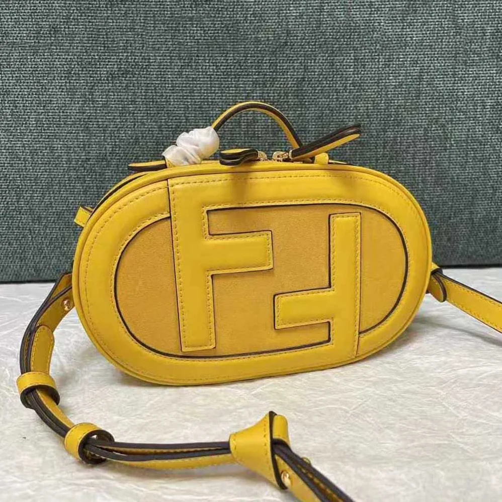 Fendi Mini Camera Case Yellow Leather and Suede Mini for Women in Bag Fendi Mini Camera Case Yellow Leather and Suede Mini for Women in Bag