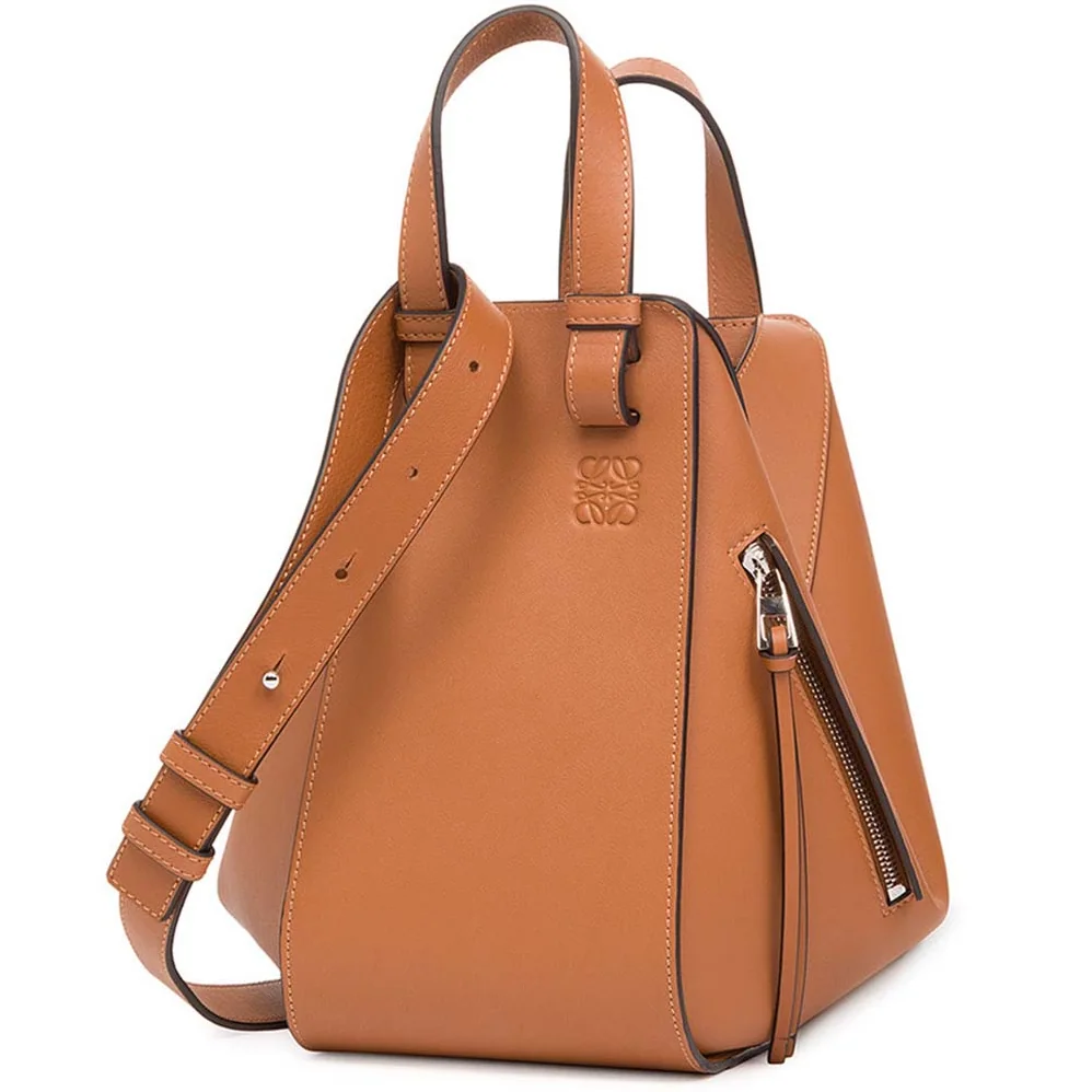 Loewe Hammock Small Bag in Soft Grained Calf for Women in Brown