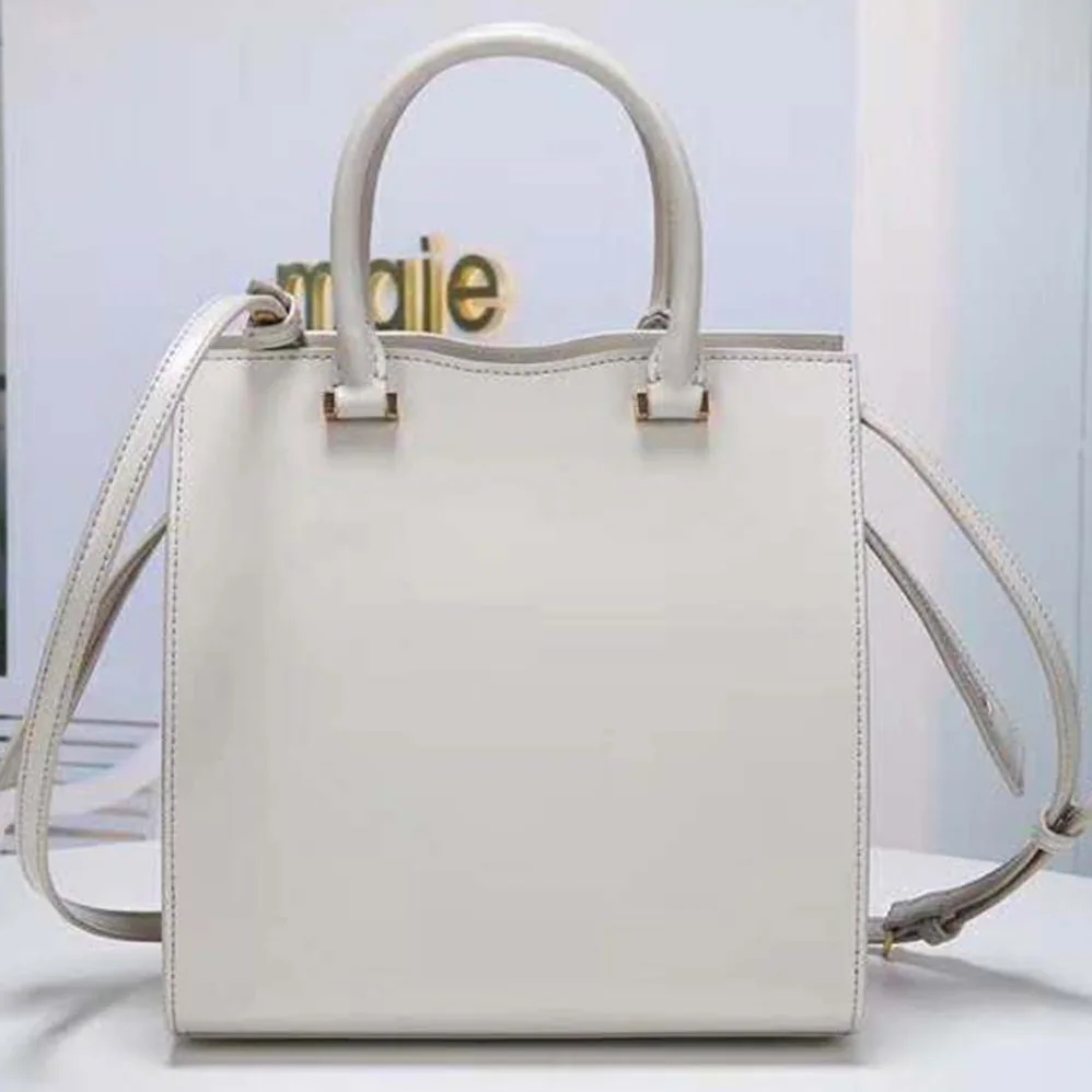 Saint Laurent YSL Uptown Small Tote Shiny Smooth for Women in White Saint Laurent YSL Uptown Small Tote Shiny Smooth for Women in White