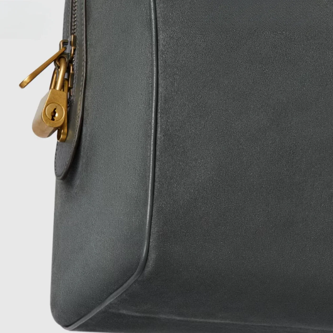 Gucci Savoy Medium Duffle Travel Bag in Dark Grey Gold Hardware Gucci Savoy Medium Duffle Travel Bag in Dark Grey Gold Hardware
