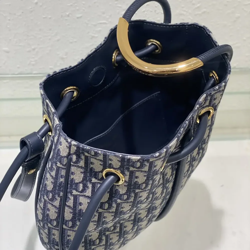 Dior Medium Dior Nolita Bag Blue Dior Oblique Jacquard for Women