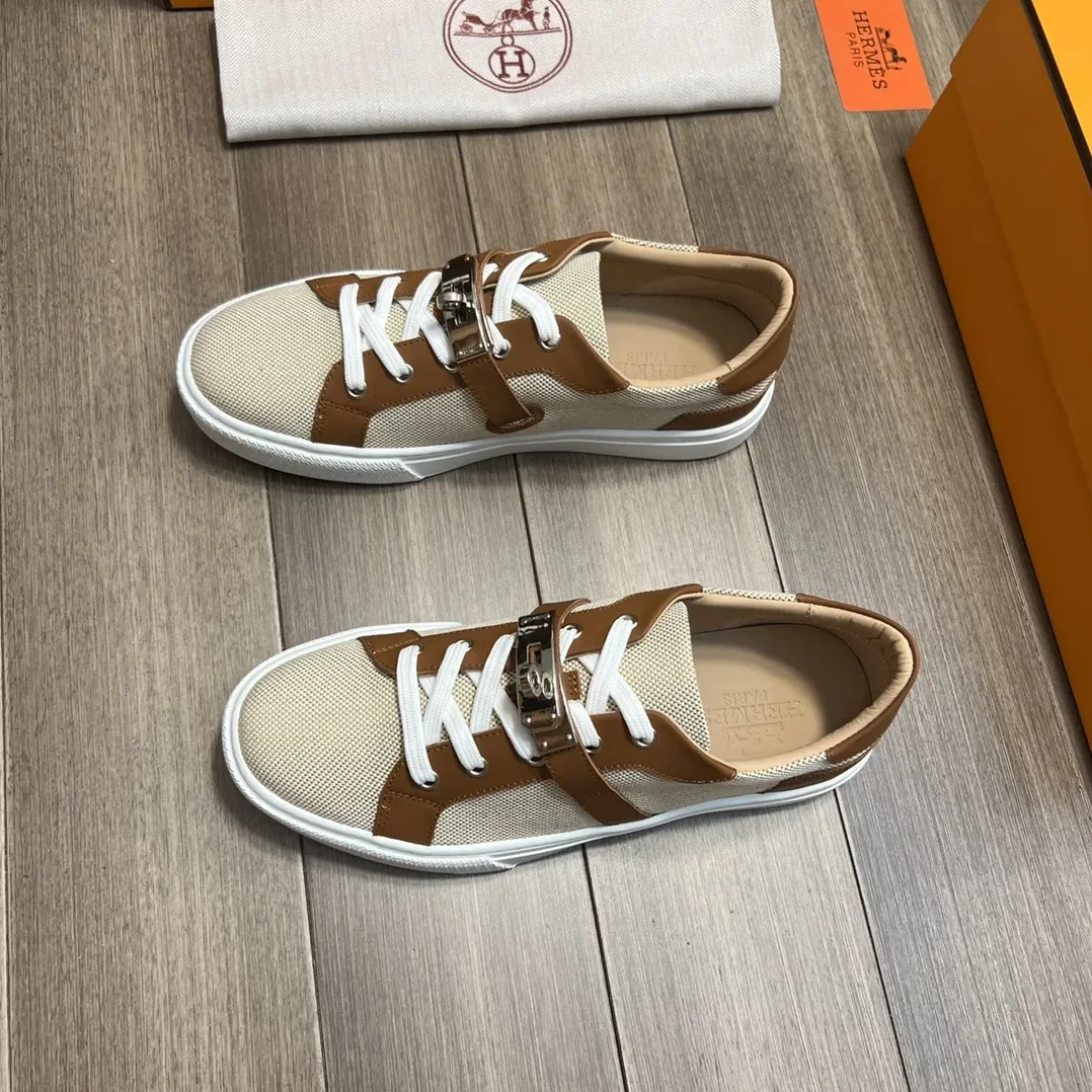 Hermes Casual Sneakers Beige