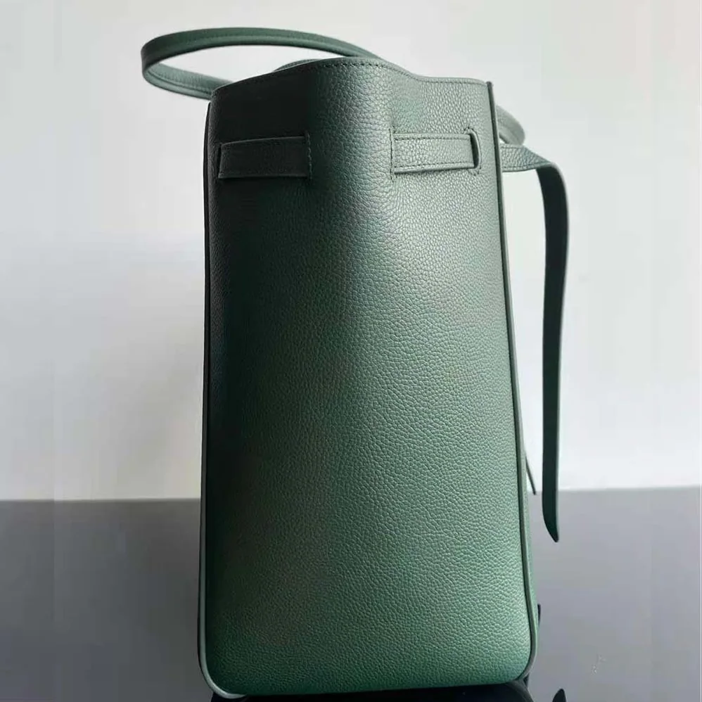 Celine Small Cabas Phantom in Soft Grained Calfskin for Women in Green