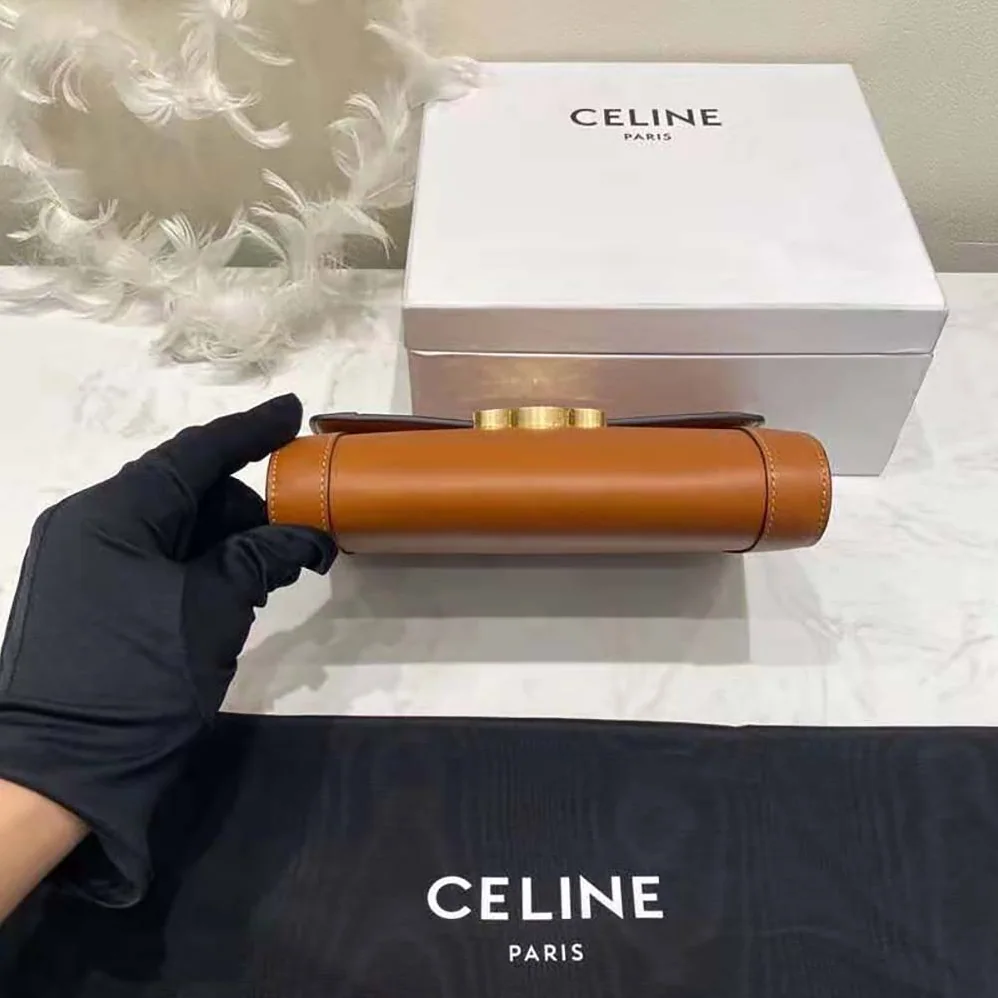 Celine Strap Bag Triomphe in Natural Calfskin for Women in Brown Celine Strap Bag Triomphe in Natural Calfskin for Women in Brown