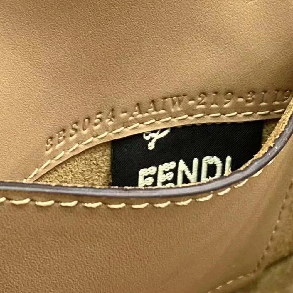 Fendi Way Small Made of Camellia-Colored Leather Bag for Women in Brown Fendi Way Small Made of Camellia-Colored Leather Bag for Women in Brown