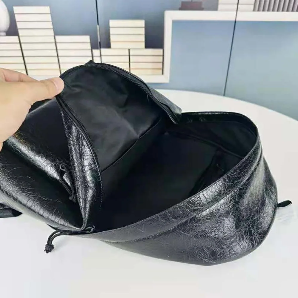 Balenciaga Explorer Backpack in Black Arena Lambskin for Men Balenciaga Explorer Backpack in Black Arena Lambskin for Men