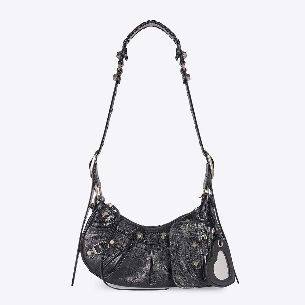 Balenciaga Le Cagole XS Shoulder Bag for Women in Black Balenciaga Le Cagole XS Shoulder Bag for Women in Black