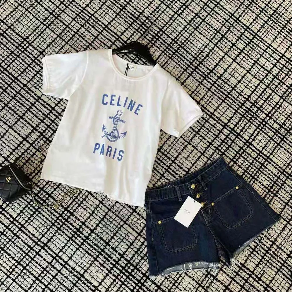 Celine 70'S Anchor T for Men in shirt in Cotton Jersey
