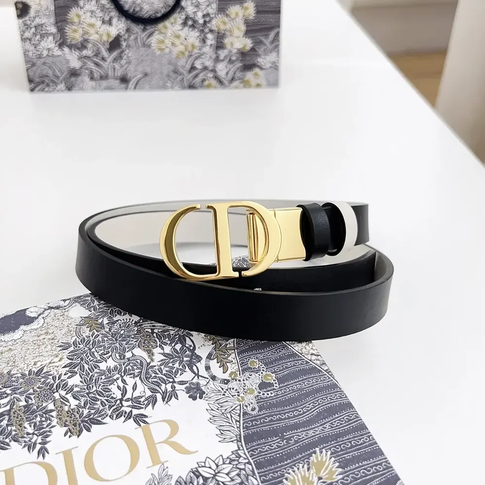 Dior 30 Montaigne Reversible Belt Black and Latte Smooth Calfskin 20 MM for Women Dior 30 Montaigne Reversible Belt Black and Latte Smooth Calfskin 20 MM for Women