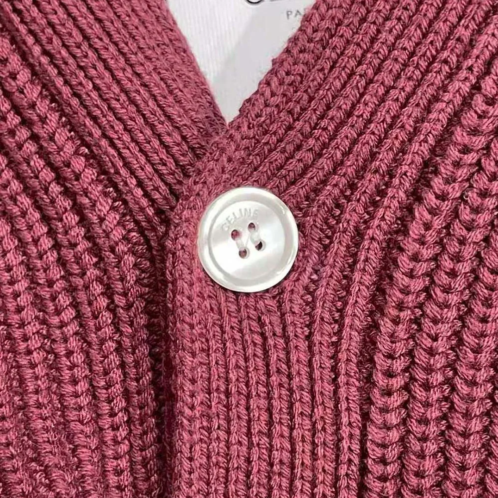 Celine College Cardigan in Cotton for Men