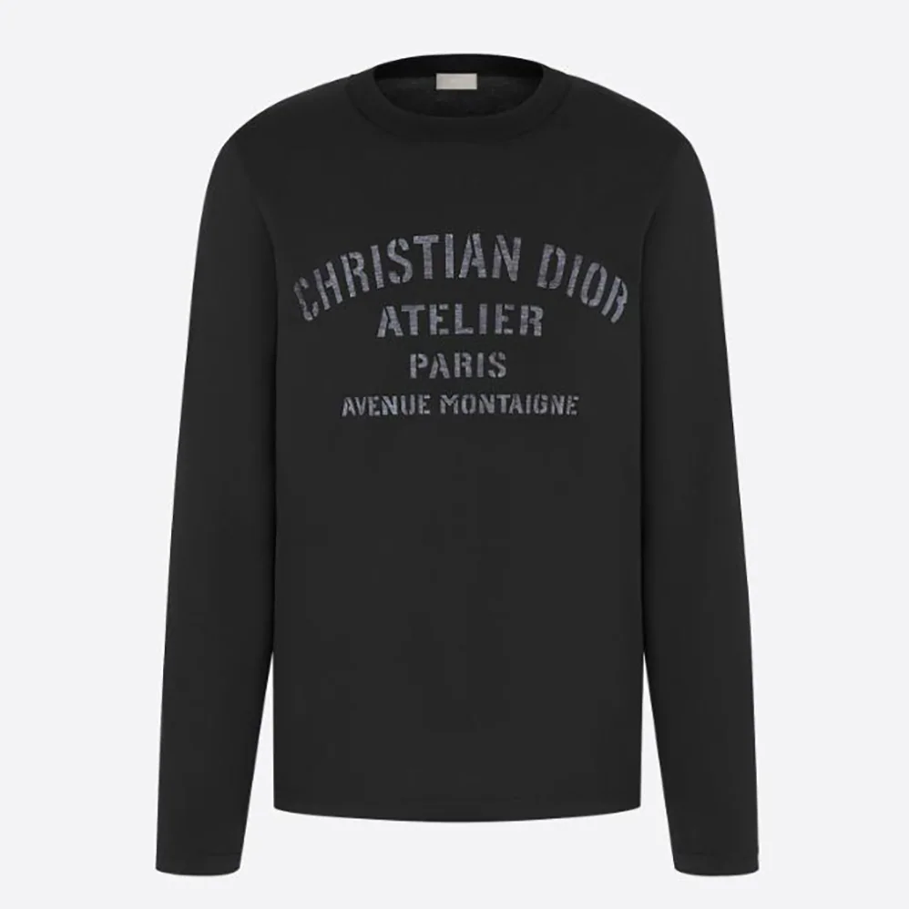 Dior Christian Dior Atelier T for Women in Shirt Black Cotton Jersey